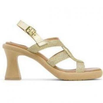Sandalias de tacón Porronet para mujer en color oro