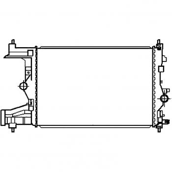 Hella 8MK 376 910-341 Radiador, Refrigeración del Motor