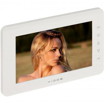 Monitor de videoportero VIDOS X M12W con pantalla LCD de 7 y resolución 800x480px en color blanco