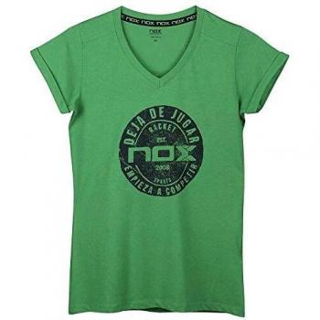 NOX Camiseta Basic Verde Mujer