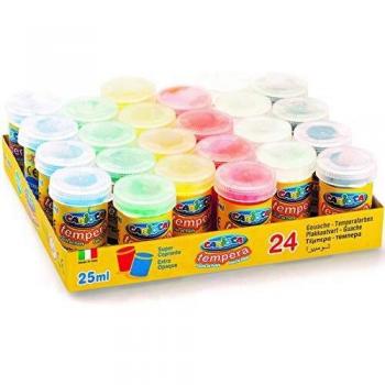 Carioca Botes de témperas, Multicolor, 25 ml