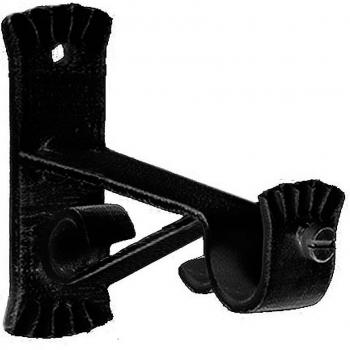 Soporte Forja Ø 20 mm. Caracol Negro Juego 2 Piezas