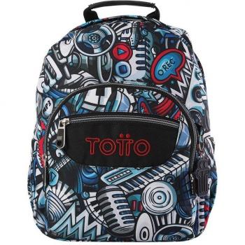 Totto Mochila Escolar Eco-friendly Pequeña Musika - Tempera | 11.83 Litros