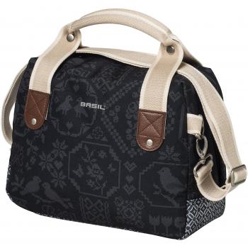 Basil Bohème City Bag, bolsa para manillar, 8L, Charcoal