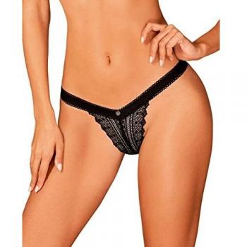 Obsessive Braguita Sexy para Mujeres Estiqua Panties, Negro,XS-S