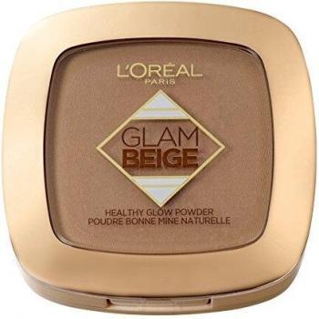 L'Oréal Paris Glam Beige Polvo Matificante Tono Medio Oscuro - 1 Polvo Matificante