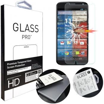[1 Pack] Moto X Protector de Pantalla, MYTHOLLOGY Premium Cristal Vidrio Templado [Alta Transparencia] Protector de Pantalla para Motorola Moto X XT1052 XT1058 XT1053 XT1056 XT1060 XT1055