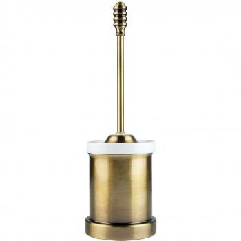 BATHSTAGE BCLASSIC - Escobillero con base, 33 x 11 x 11 cm, color dorado