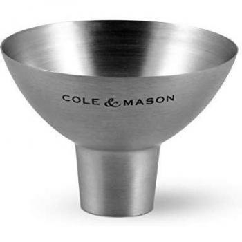 Embudo de Cocina de Acero Inoxidable Cole & Mason Dover para Rellenar Molinillos de Sal y Pimienta, Especias y Tarros - 6.5 cm