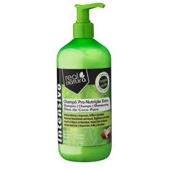 Champú sin Sal Nutritivo de Coco - Fórmula Pro-nutrição Extra con Aceite de Coco 500 ml - Real Natura