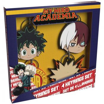 Set de 4 Llaveros en Caja de My Hero Academia - CYP Brands