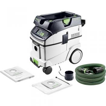 Aspirador Profesional Industrial Festool CLEANTEC CTM 36 EI AC - 1200W, 36L, Autolimpiante
