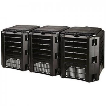 Prosperplast Compogreen 1200L Modular Compost Bin (3x400L) Black