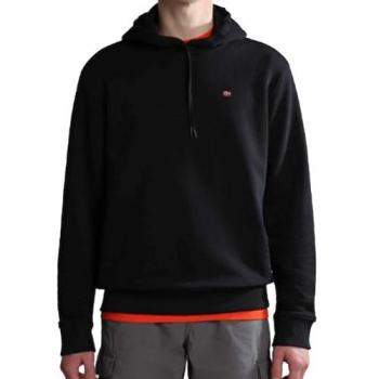 Napapijri Balis Black Hooded Sweatshirt for Men, Size S
