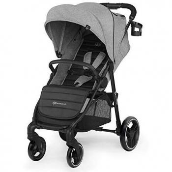 Kinderkraft Silla de Paseo GRANDE CITY, Carrito, Ajustable, Accesorios, Hasta 3 Años, Gris