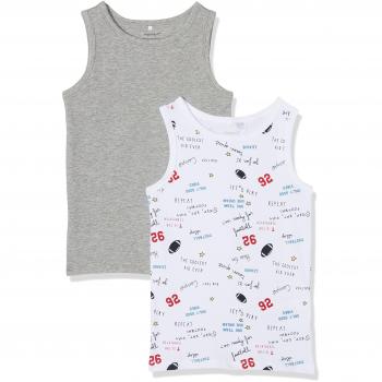 NAME IT Nmmtank Top 2p 1 Noos, Camiseta sin Mangas para Niños, Multicolor