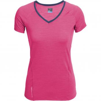Rompehielos mujeres chispa manga corta V GT ligero superior - encenagamiento/encenagamiento/Almirante Heather, extra-pequeño