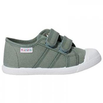Zapatillas de Lona para Niños con Doble Cierre Adhesivo - Talla 33 Color Hojas Perennes