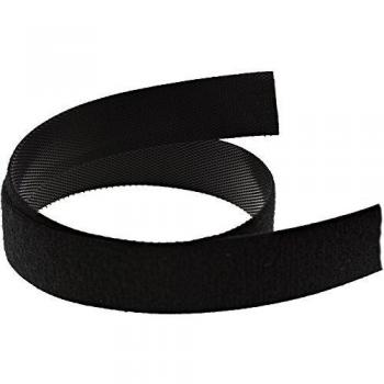 Organizador de Cables con Cierre de Velcro 10m, Color Negro, Ancho 16mm