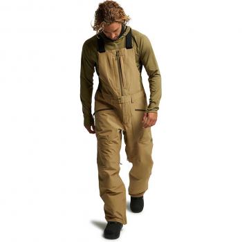 Burton Gore-Tex Reserve Bib Pants marrón - Pantalones de esquí y snowboard, impermeables, transpirables, con tecnología GORE-TEX, ajuste cómodo, tirantes ajustables, múltiples bolsillos