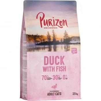 Purizon Adult Grain-Free Duck & Fish Cat Food - 2.5kg