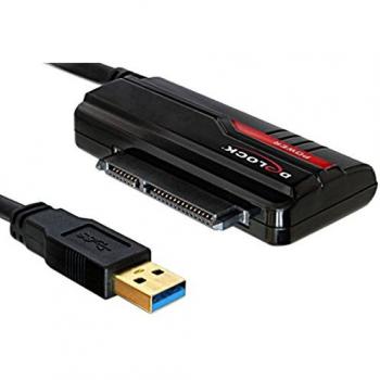 DeLOCK USB 3.0/SATA Converter USB 3.0 M 22-pin SATA I/II FM Negro adaptador de cable - Adaptador para cable