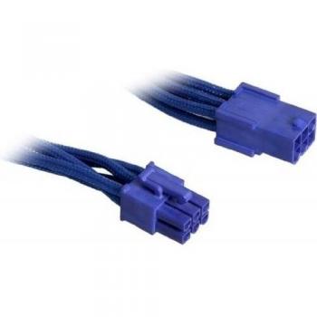 BitFenix Cable de extensión PCIe de 6 pines de 45 cm, con manga, color azul y azul