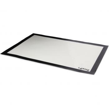 Lékué tapete coccion 60x40, Silicona, Blanco y Negro, 60 x 40 cm