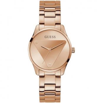 Guess Emblem Rosegold Watch - Stylish Design, Brown Female, Size: ONE SIZE