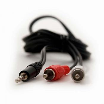 Cable de Audio 3.5mm Macho a 2 RCA Macho, 3 Metros