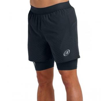 Bullpadel Afama - Pantalón Corto de Alta Elasticidad para Hombre en color Negro