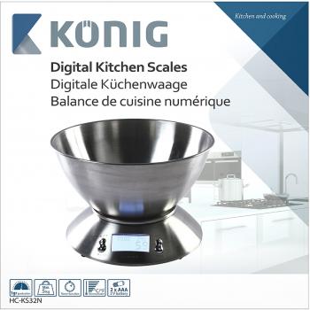König HCKS32N HC-KS32N BµSCULA Digital DE C, Plateado