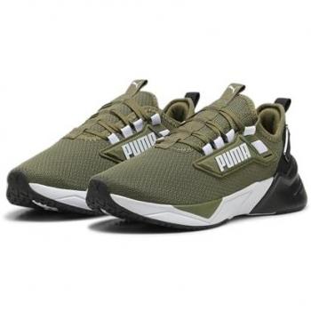 Zapatillas de Running Puma Retaliate 3 Niños Unisex 35.5 Verde Oliva/Blanco/Negro