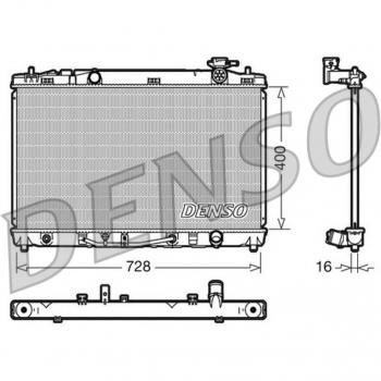 Radiador DENSO DRM50041 para refrigeración del motor