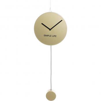 Reloj de Pared DKD Home Decor Dorado Hierro Plástico Péndulo 22 x 5,5 x 60 cm