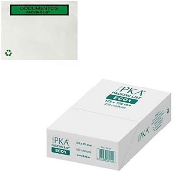 Caja de 250 Sobres Autoadhesivos Ecológicos para Packing List 165x125 mm