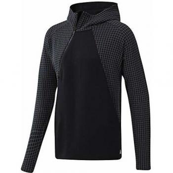 Reebok TS Hoodie Sudadera, Hombre, Negro, L