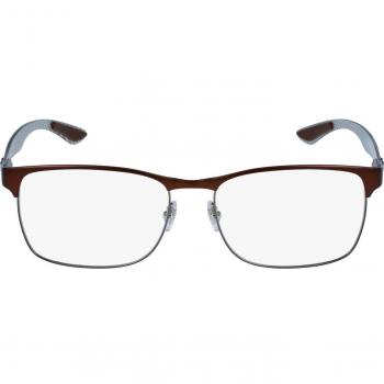 Ray-Ban 0Rx8416, Monturas de Gafas para Hombre, Gunmetal/Matte Brown, 55