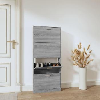 Zapatero Sonoma 59x17x150 cm madera multicapa vidaXL