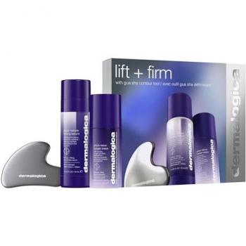 Dermalogica Anti-Aging Lift and Firm Kit with Gua Sha - Serum & Oxygen Cream 40ml/50ml for Lifting, Plumping & Hydrating