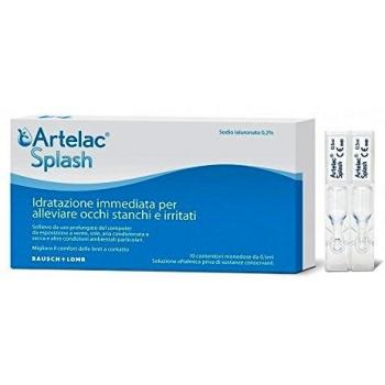 Artelac Splash Collirio Hidratante para Ojos Secos y Cansados - 10 Flaconcini Monodose de 0,5 ml