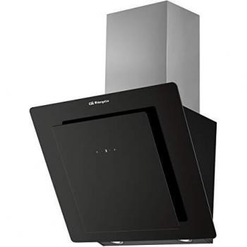 Orbegozo DS 75160 N - Campana extractora decorativa 60 cm, frontal de cristal templado, capacidad de extracción 579 m3/h, iluminación LED, 3 niveles de potencia