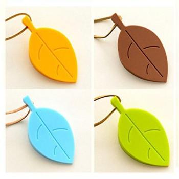 TRIXES Tope de Puertas Cuña en Forma de Hoja de Silicona en Paquete de 4 Colores