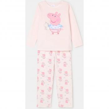 Pijama de dos piezas de niña con estampado de Peppa Pig - Cotton Juice
