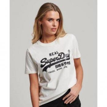 Camiseta Adornos Vintage Logo blanco Superdry