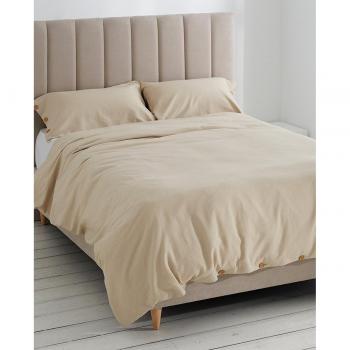 Juego de funda nórdica Estela, tipo nórdico, color beige, incluye 2 piezas, adecuado para cama de 135/140 cm