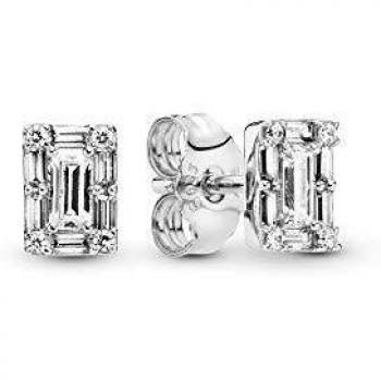 Pandora Pendientes de botón Mujer plata - 297567CZ