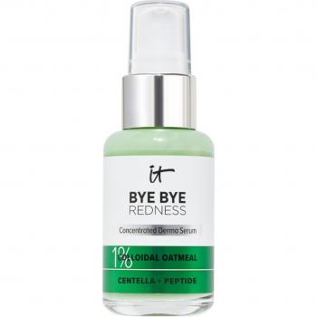 IT Cosmetics Bye Bye Redness Serum 30 ml - Lightweight, color-correcting serum designed to neutralize redness, suitable for sensitive skin, contains anti-aging ingredients, provides a natural finish, and is formulated without parabens and sulfates