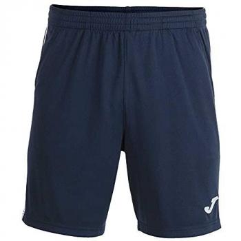 Bermuda Joma Open III Marino Blanco para Hombre y Niño, Pantalones Cortos de Deporte, Material Transpirable, Diseño Deportivo, Cintura Elástica con Cordón Ajustable