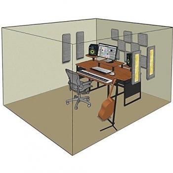 Beige Acoustic Treatment Kit for 8m² Room